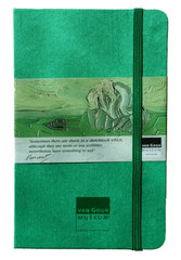 Van Gogh Ruled Emerald Notebook