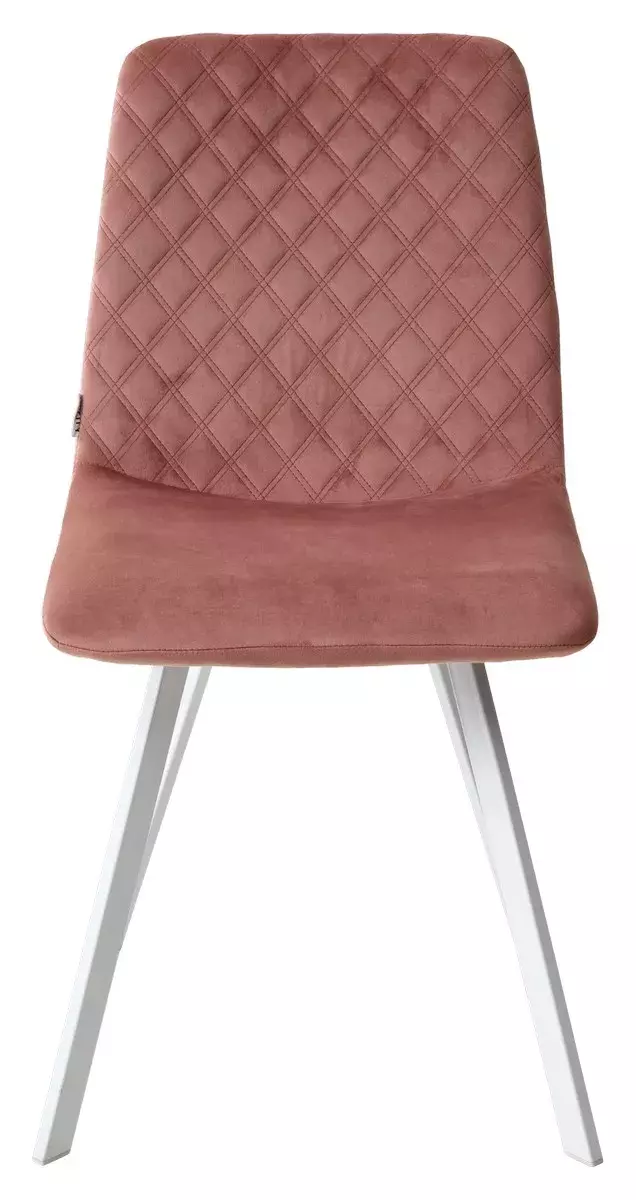 Стул DAIQUIRI BLUVEL-52 PINK / белый каркас, велюр М-City
