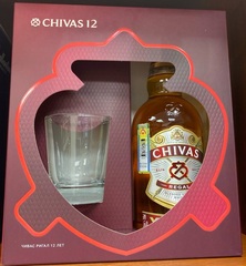 Виски Чивас Ригал 12лет п/у + 1 стакан