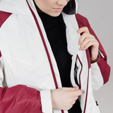 Утеплённый прогулочный костюм Nordski Premium Sport Winter Cream/Wine/Black женский