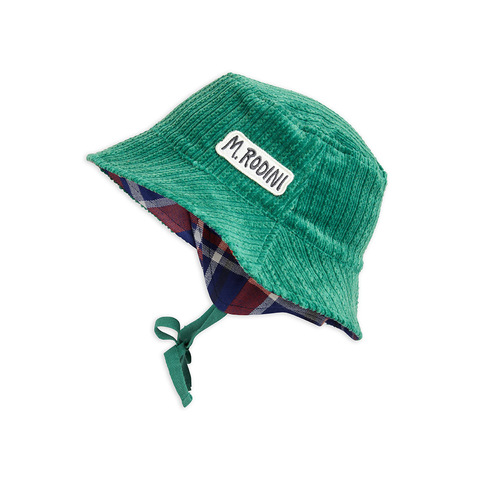 Шапка Mini Rodini Corduroy Bucket Green