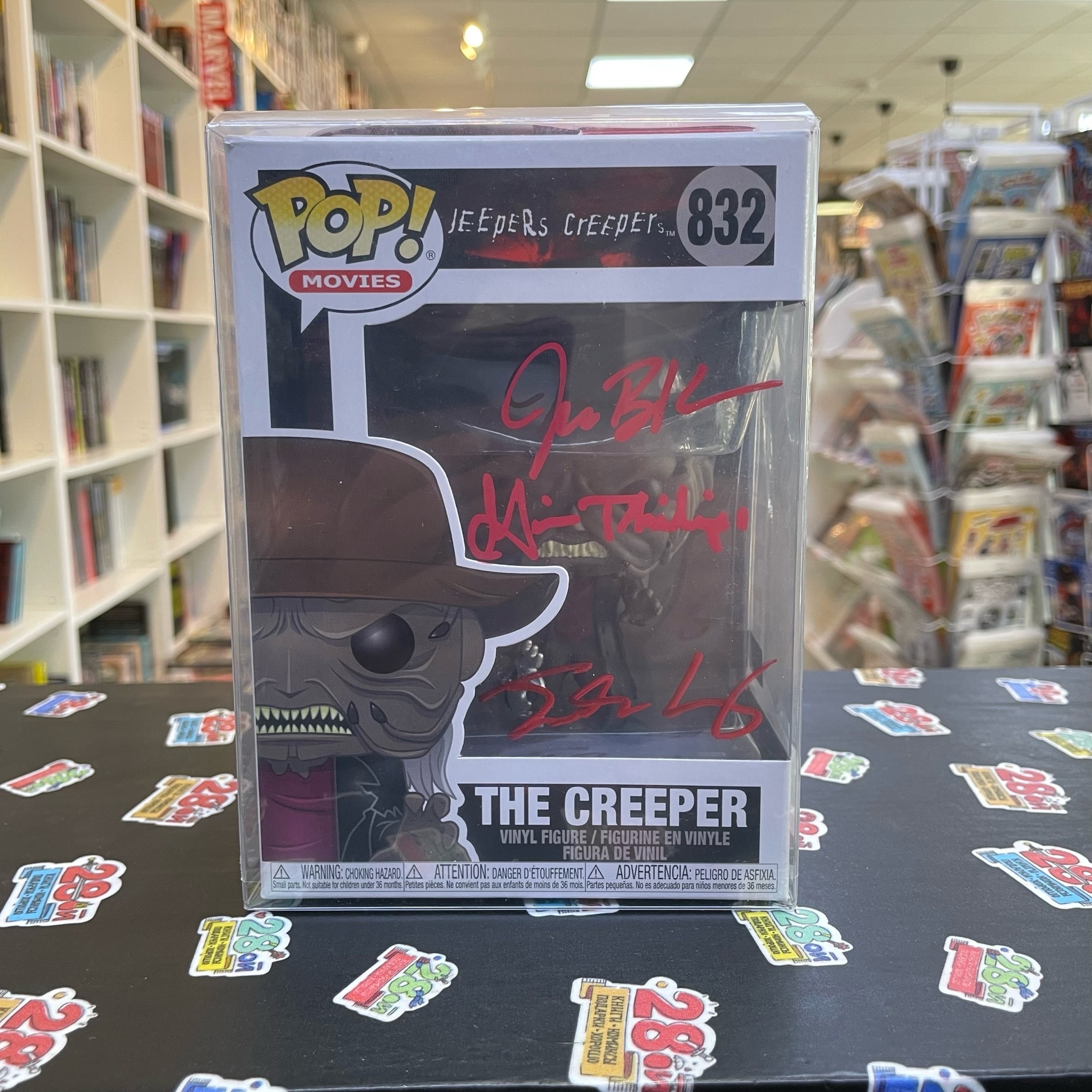 Фигурка Funko POP! Jeepers Creepers. The Creeper (832) (С автографами  Justin Long, Gina Philips и Jonathan Breck) – купить по выгодной цене |  Интернет-магазин комиксов 28oi.ru