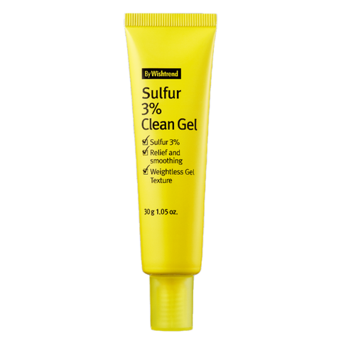 By Wishtrend Sulfur 3% clean gel Средство точечное против акне с серой