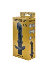 Серый анальный вибромассажёр Naughty - 14,5 см. - 