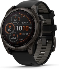 Умные часы Garmin Fenix 8 47 мм Solar Sapphire Titanium Серый | Carbon Gray (010-02906-11 | 010-02906-70)