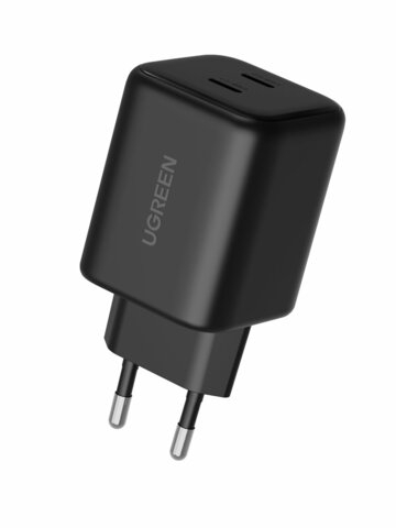 Зардяное устройство UGREEN X526 (65058) 45W Dual USB-C GaN Fast Charger EU, черный