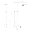 Abber Weiss Insel AF8020L Душевая стойка без излива, хром