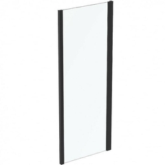 Ideal Standart K9299V3 CONNECT 2 L Фиксированная боковая панель 80 см, высота 195 см, безопасное прозрачное стекло 6 мм, антиизвестковое покрытие Ideal Clean, алюминиевый профиль Silk Black, регулировка профиля до 50 мм фото