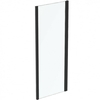 Ideal Standart K9299V3 CONNECT 2 L Фиксированная боковая панель 80 см, высота 195 см, безопасное прозрачное стекло 6 мм, антиизвестковое покрытие Ideal Clean, алюминиевый профиль Silk Black, регулировка профиля до 50 мм
