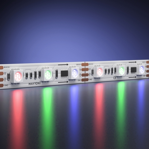 Светодиодная лента Maytoni 12В 5050 14,4Вт/м RGB 5м IP 20 201242