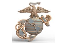 Силиконовый молд № 0201 Герб Морской пехоты США