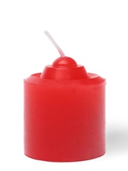 Свеча для БДСМ «‎Роза», красная, низкотемпературный воск, 3.2 см