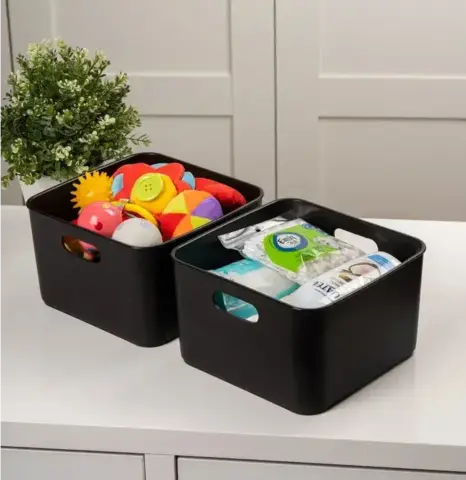 Корзина Agraba, 3.9 л, 20х20х12 см, базальт, пластик