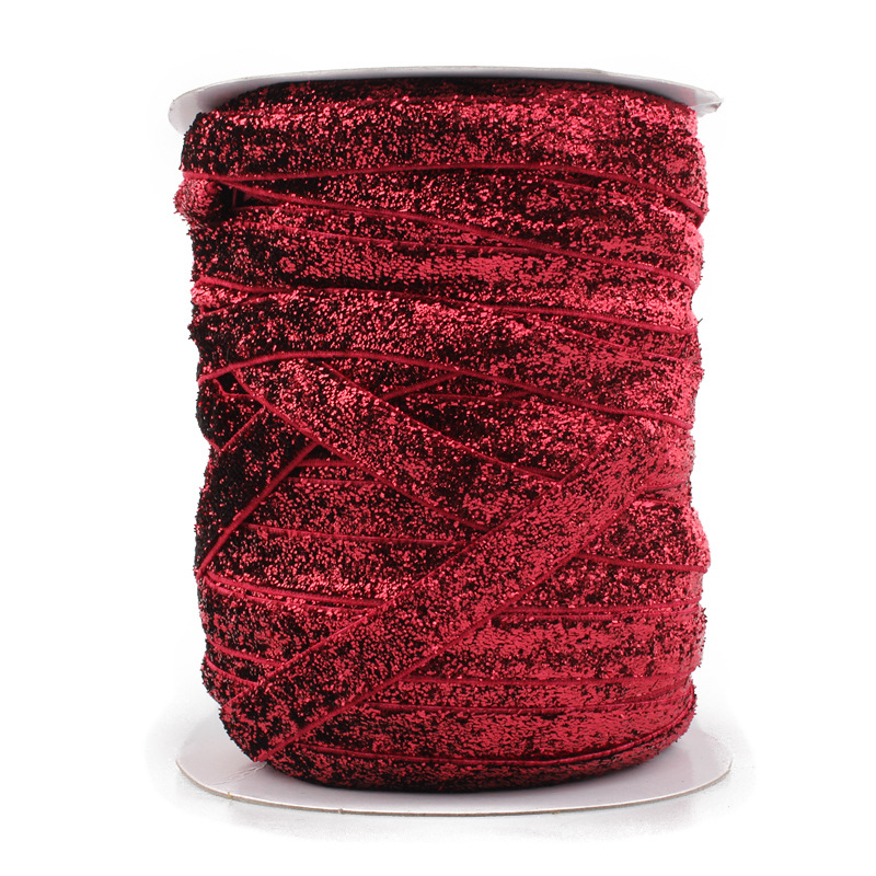 Лента с люрексом (1см*18,29м), Красный (16), 1 шт.