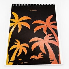 
          Блокнот А5, гребень, Апплика, мелованный картон, глиттер, 48 л., клетка, "Пальмы"