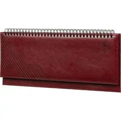 Планинг датированный 2026 ESCALADA 310x130мм, 64л, бордовый 70323