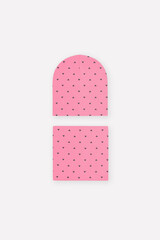 комплект  для девочки  К 8125/клубничное суфле,сердечки