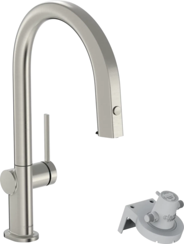 Смеситель для кухни, вытяжной излив, подключение к фильтру, сталь Hansgrohe Aqittura M91 76826800