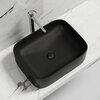 Ceramica Nova Element CN6052MB Умывальник чаша накладная прямоугольная, 50.5x38, цвет: чёрный матовый