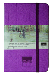Van Gogh Ruled Purple Notebook