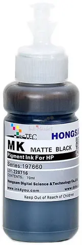 Чернила DCTec пигментные GT5810 Matte Black (матовый черный) с дозатором 70 мл