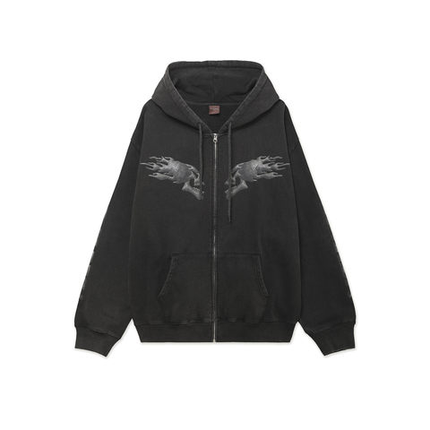 Худи Октябрь Speed Zip "Black"