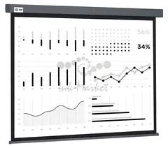 Экран Cactus 180x180см Wallscreen CS-PSW-180X180-SG 1:1 настенно-потолочный рулонный серый