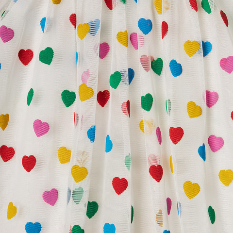 Юбка Stella McCartney Kids Confetti Heart White