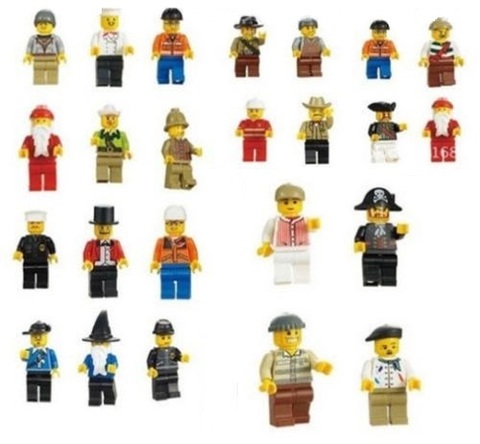 Minifigures Random Men People Blocks Building