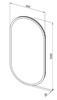 Aquanet 288970 Зеркало Монте 50х100 LED (овал) (288970)