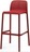 Стул пластиковый барный Lido красный