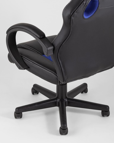 Кресло игровое TopChairs Renegade синее, 109*62*72см. 119см. 63см. 70см. экокожа нейлон