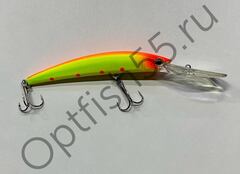 Воблер Rosy Down Crystal 110F 110мм, 15гр, загл.3,0-5,0м