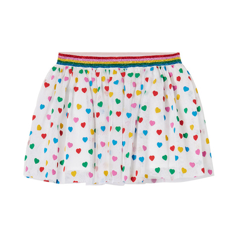 Юбка Stella McCartney Kids Confetti Heart White