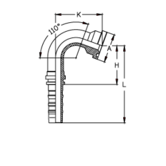 Фитинг DN 25 SFL 1 44.5 (110) CS TIEFFE