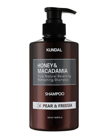 KUNDAL  ШАМПУНЬ PEAR/FREESIA  HONEY/MACADAMIA NATURE SHAMPOO 500ML