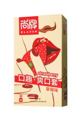 Презервативы Elasun Strawberry с аромато клубники - 10 шт. - 