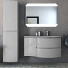 Cezares 54856 VAGUE Шкафчик подвесной с одной распашной створкой, левый 54856 Grigio lucido, 34x41x55