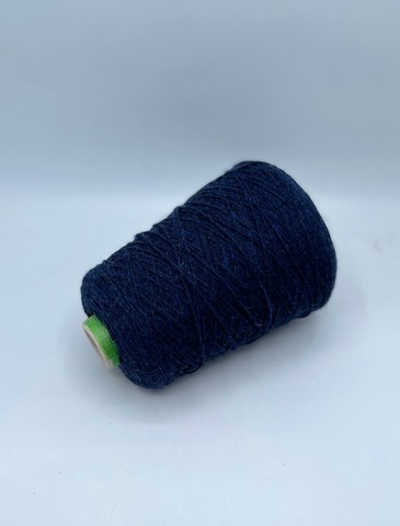Бобинная пряжа (пр.Италия),750/100гр, 100% Шерсть, цвет-Синий неоднотонный. арт-34490