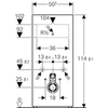 Сантехнический модуль для подвесного унитаза Geberit Monolith 131.031.SQ.5