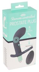 Темно-фиолетовый вибростимулятор простаты с пультом ДУ Remote Controlled Prostate Plug - 