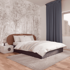 Двуспальная кровать с настилом Эллипс, 160х200