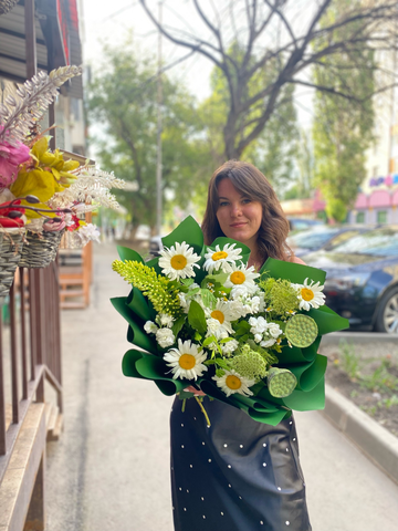 Авторский букет цветов «Полюшко»