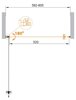 Душевая дверь в нишу Cezares ECO-O-B-1 ECO-O-B-1-95-C-Cr