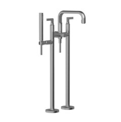 Gessi Inciso 58029#031 Напольный смеситель для ванны с ручным душем (внешние части), цвет: хром фото