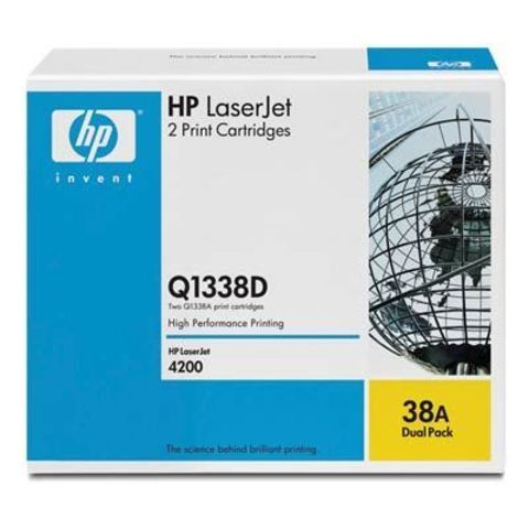 Картридж HP Q1338AD - двойная упаковка картриджей Q1338A для принтера Hewlett Packard LaserJet 4200. (Ресурс 2х12000 стр.)