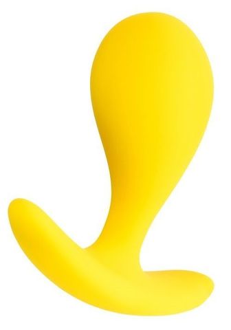 Желтая анальная втулка Blob - 5,5 см. - ToyFa ToDo 357019