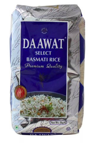 Рис Басмати DAAWAT Basmati Rice SELECT, 1кг