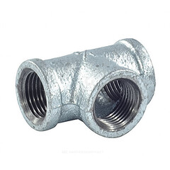 Тройник прямой чугун оц Ду 40 (1 1/2") ВР/ВР Fittex PLUS