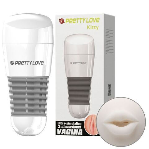 Мега-мастурбатор ротик Kitty без вибрации - Baile Pretty Love BM-00900T49NN-2